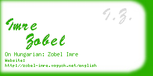 imre zobel business card